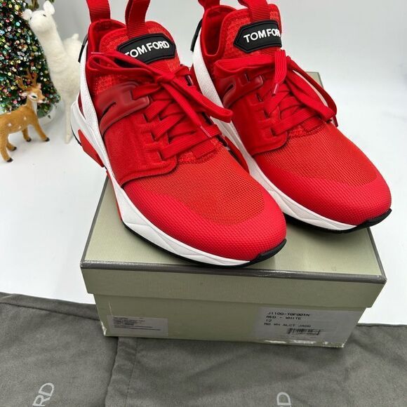 Men’s Tom Ford Jago lace up sneakers size 12 made in Italy - Picture 2 of 11